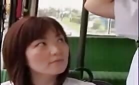 Hot Japanese Uncensored Handjob Fun in the Bus - HandjobHub->